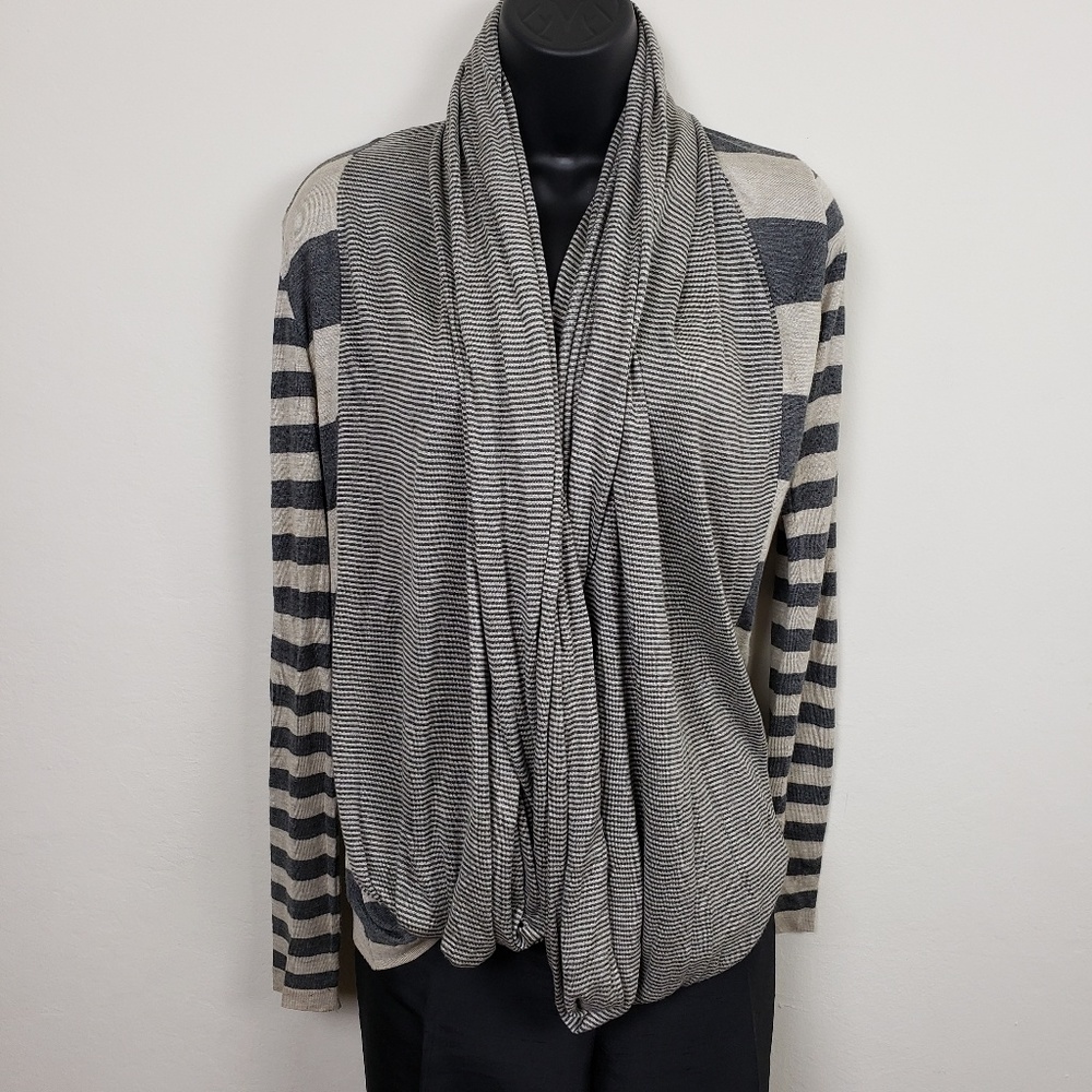 KENSIE cardigan with built-In infinity scarf